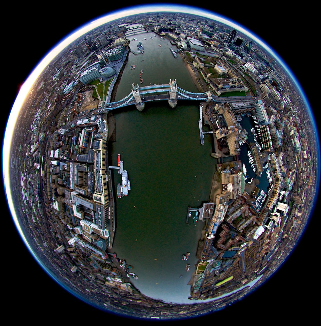 LaforetFisheyeLondonAerial01
